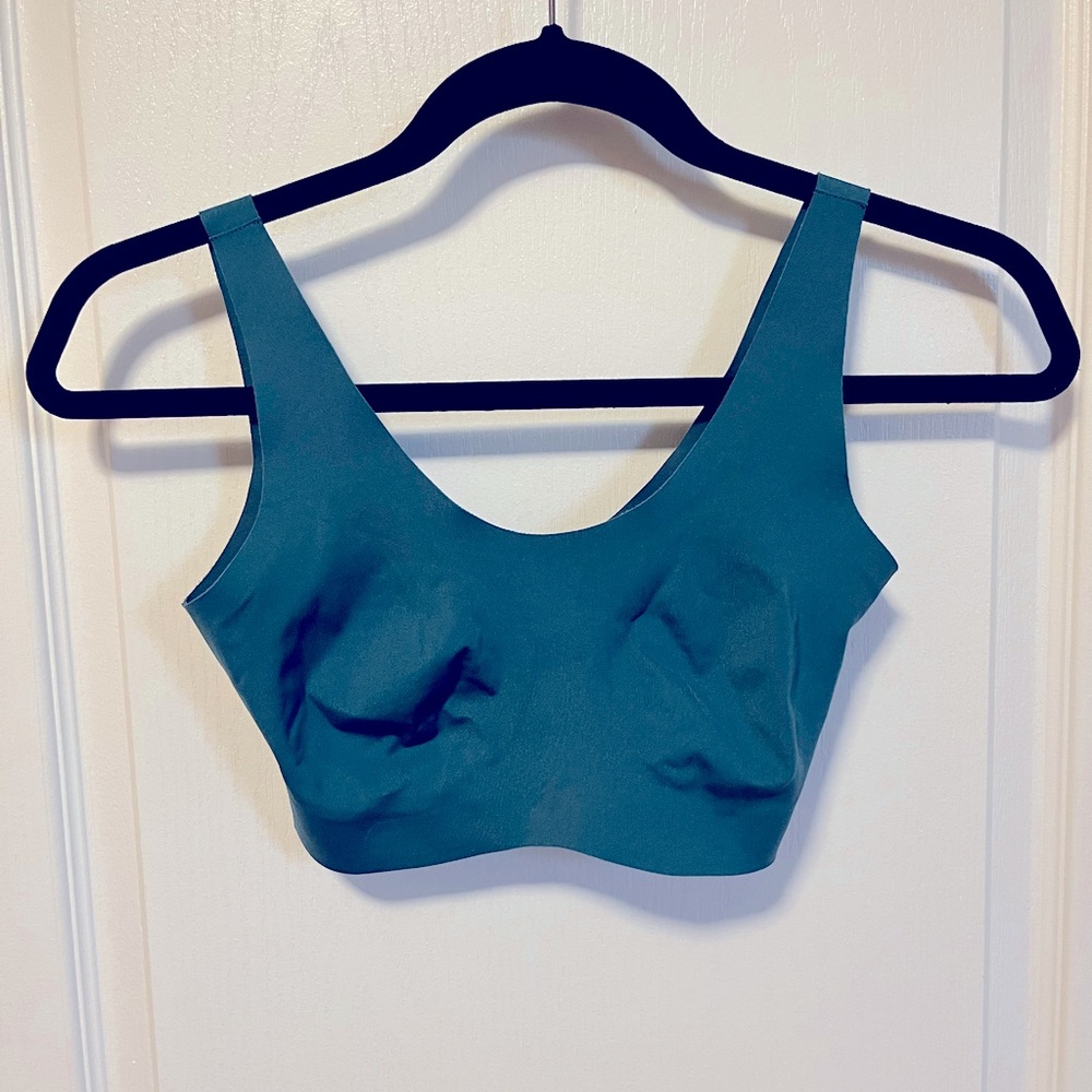 Knix LuxeLift Bra in teal/Pacifica, size XXS+ (28-30 D/DD)